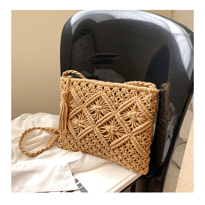 Sac en laine à bandoulière – style vintage et touche bohème