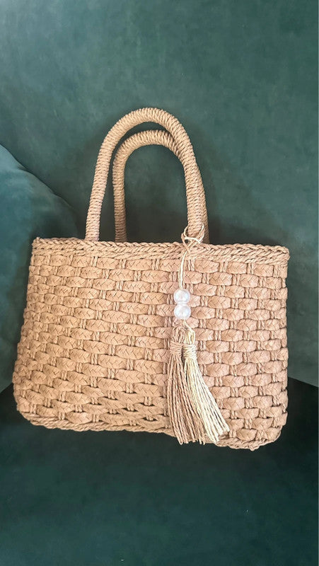 Sac en paille vintage