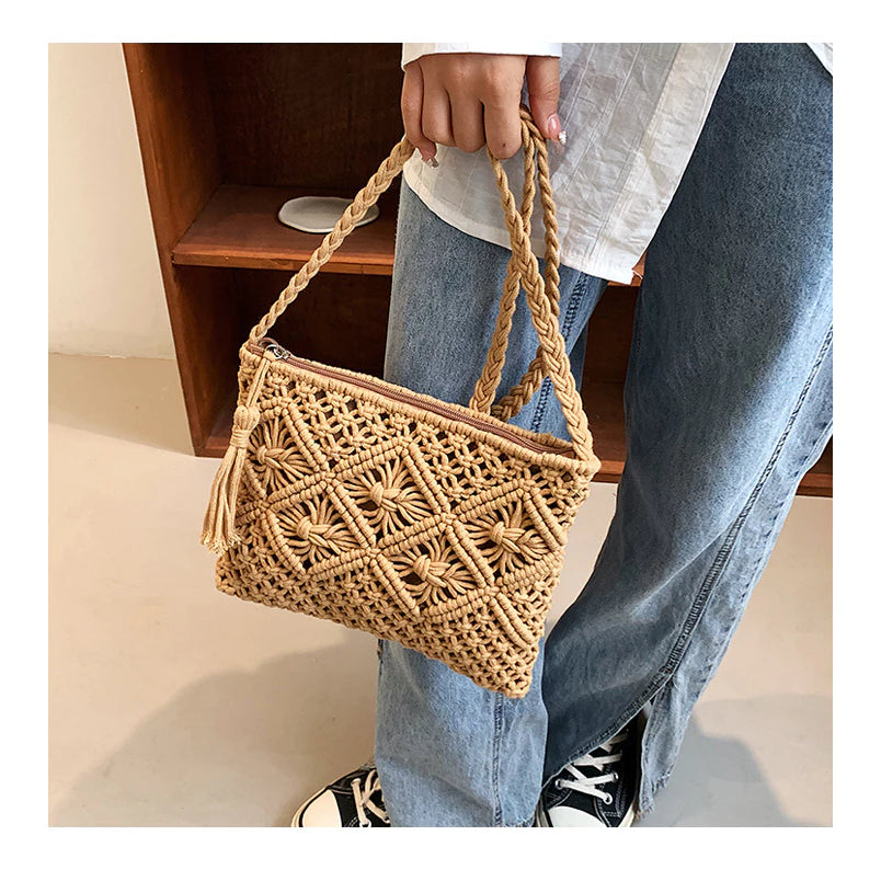 Sac en laine à bandoulière – style vintage et touche bohème