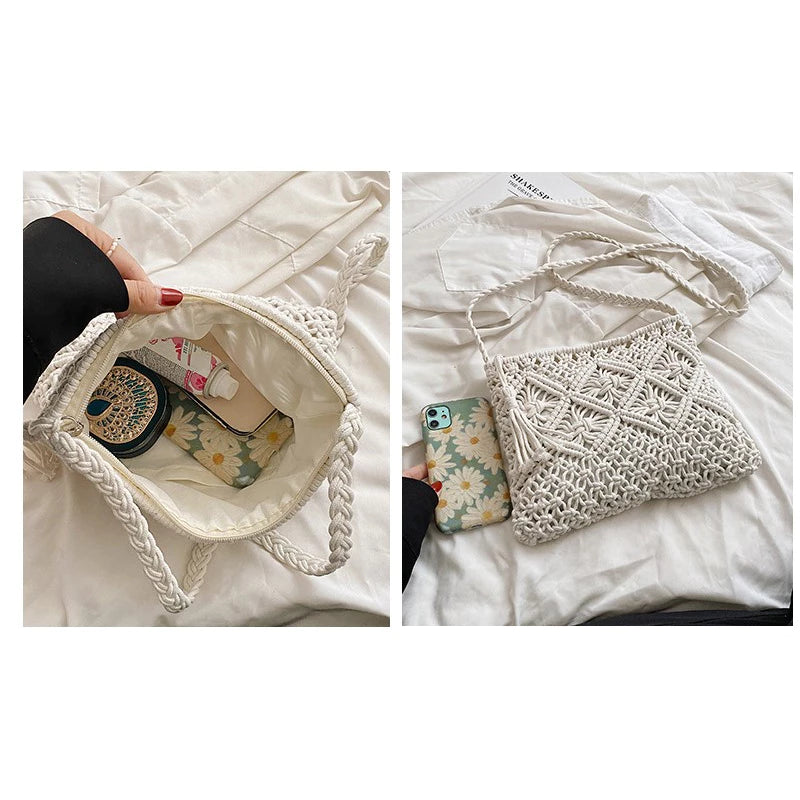 Sac en laine à bandoulière – style vintage et touche bohème