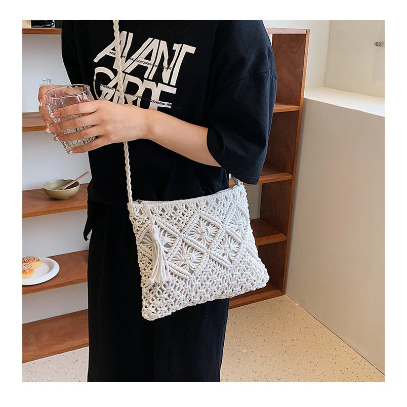 Sac en laine à bandoulière – style vintage et touche bohème